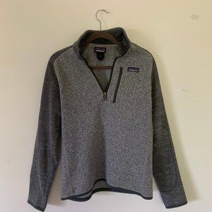 Grey Patagonia Better Sweater 1/4-Zip Fleece, S